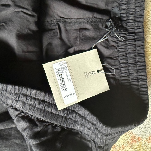 All Saints Jade Linen Wide Leg Pants Trouser ALLSAINTS Trousers Black - Picture 4 of 6